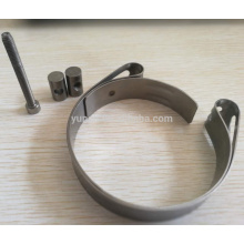 high quality 3 inch gr2 titanium exhaust flanges with v band clamp set